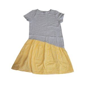 Harper Canyon Girls' Cotton Gray and Yellow Dress - Size 8